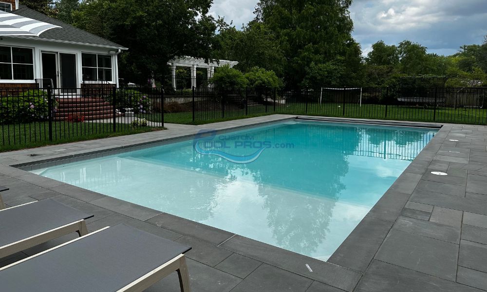 rectangular shaped pool