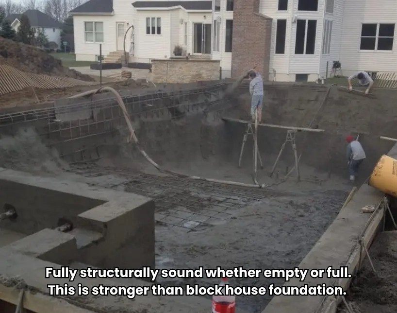 gunite pool under construction in New Jersey