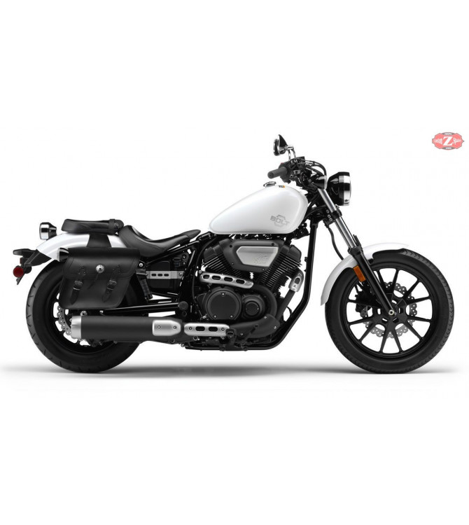 It is fixed with 3 straps to the motorcycle. Saddlebags Yamaha XVS 950 Bolt Specific APACHE Basic