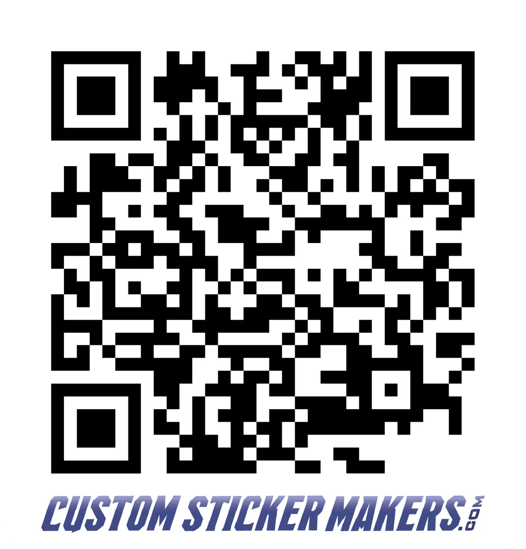 Qr Code Stickers Custom Sticker Makers