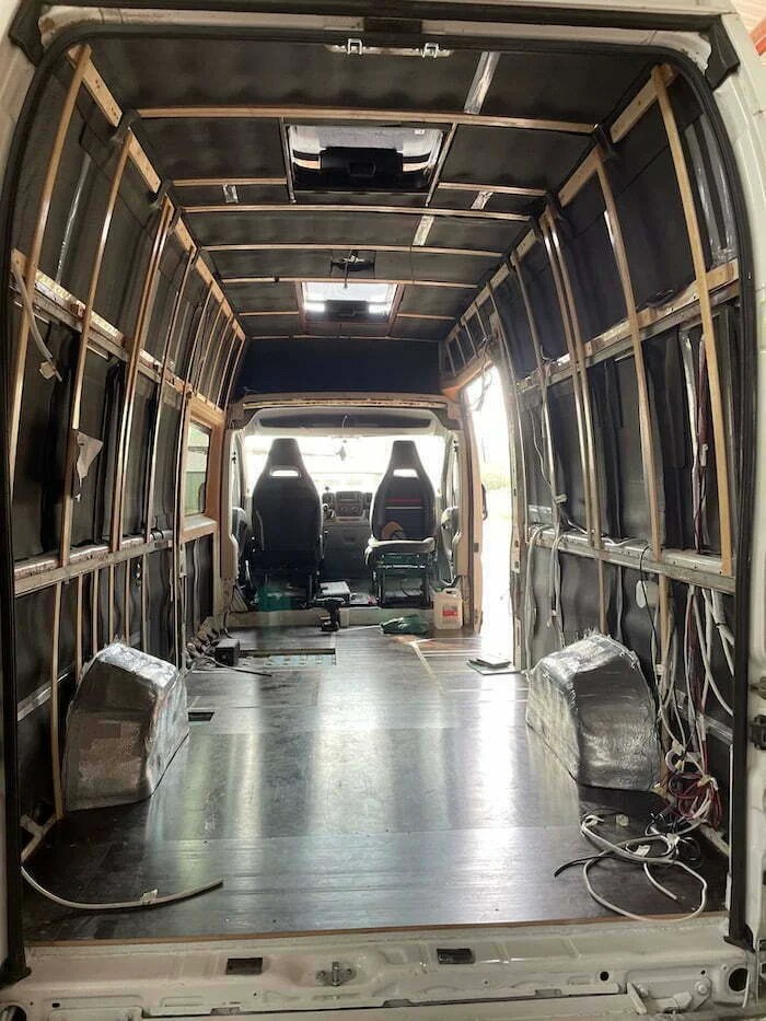 budowa ścian w kamperze