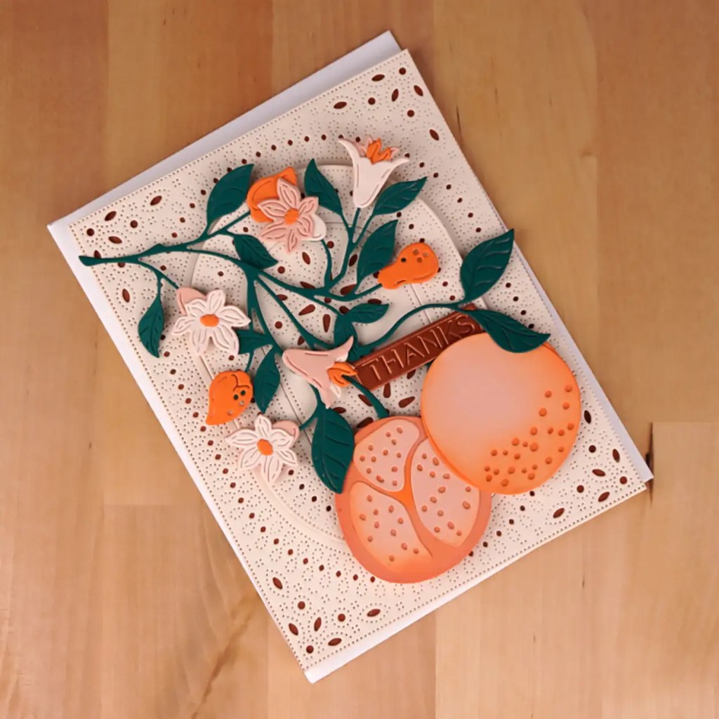 Beautiful card created using Spellbinders August Large Die of the Month Club kit