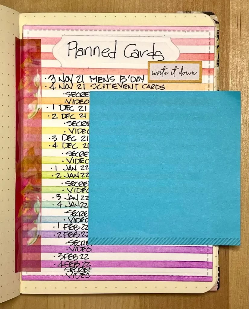 Crafters Traveler's Notebook: A notebook equipped with a calendar and planner to assist in organizing daily tasks and schedules.