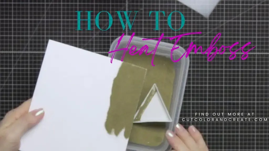 Picture of a heat embossing technique