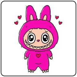 how to draw Labubu