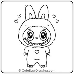 Labubu Drawing Step 11