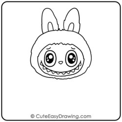 Labubu Drawing Step 7