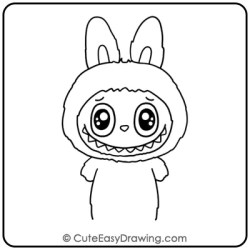 Labubu Drawing Step 8