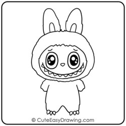 Labubu Drawing Step 9