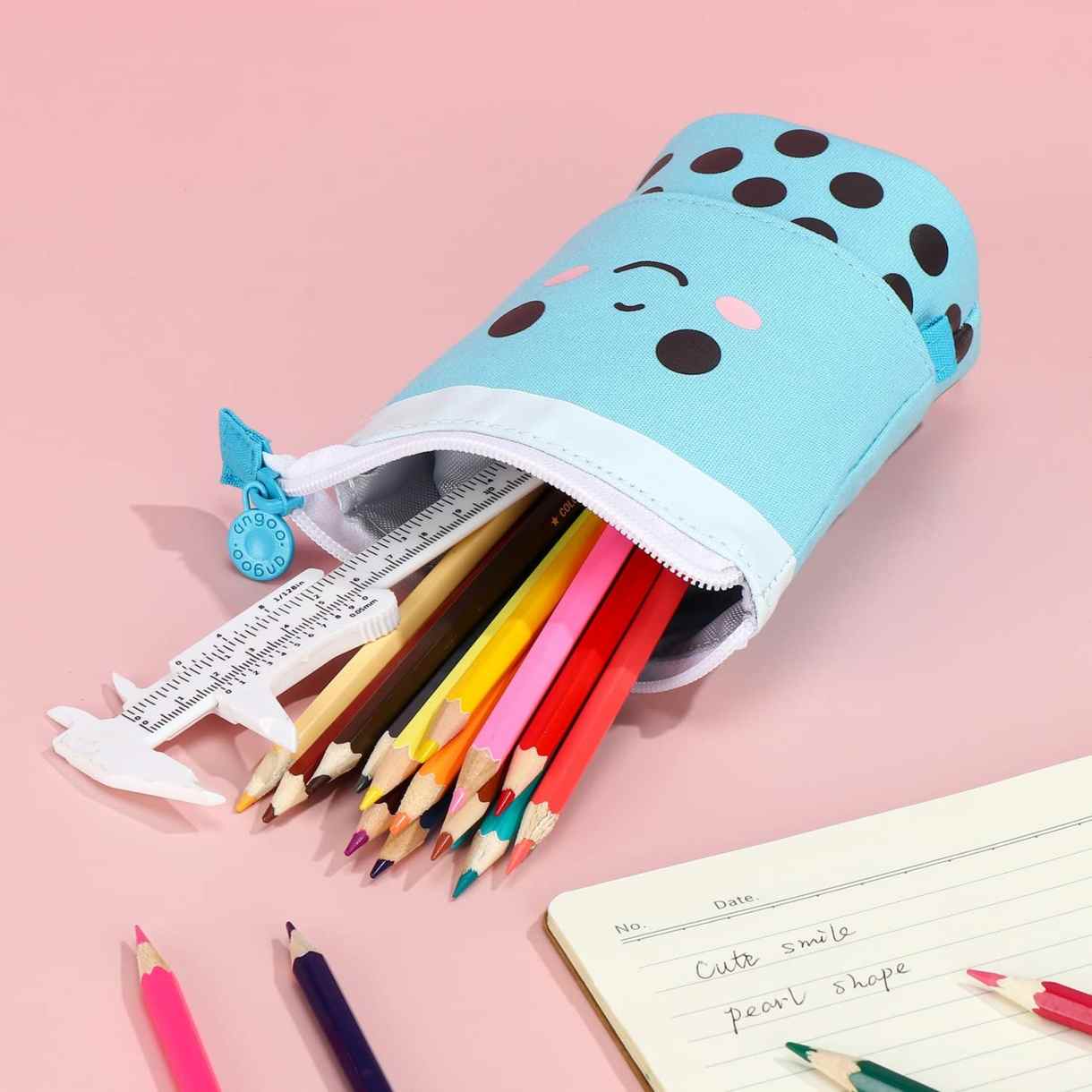 Cute Boba Pencil Case Pop Up