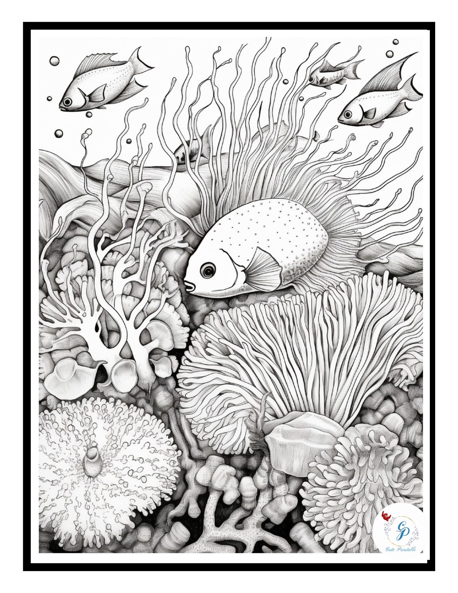 110 ocean animals coloring pages for kids