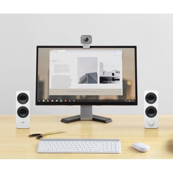 Logitech Z207 Bluetooth speakers on the table