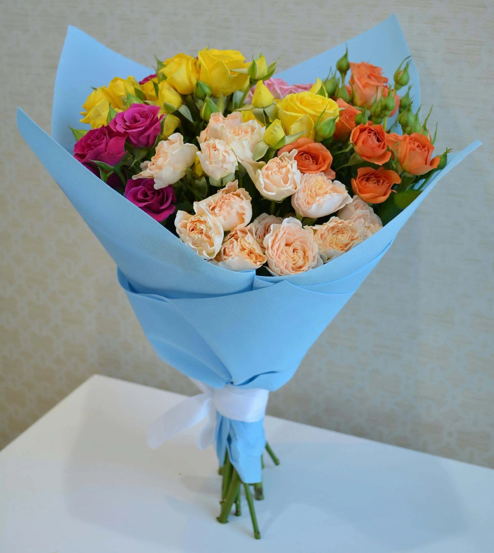 Personalized Birthday Magnets And Blooms Bouquet