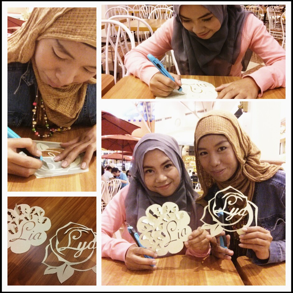 Belajar cara membuat paper cutting dengan kertas dan cutter biasa bersama Dewi Kucu