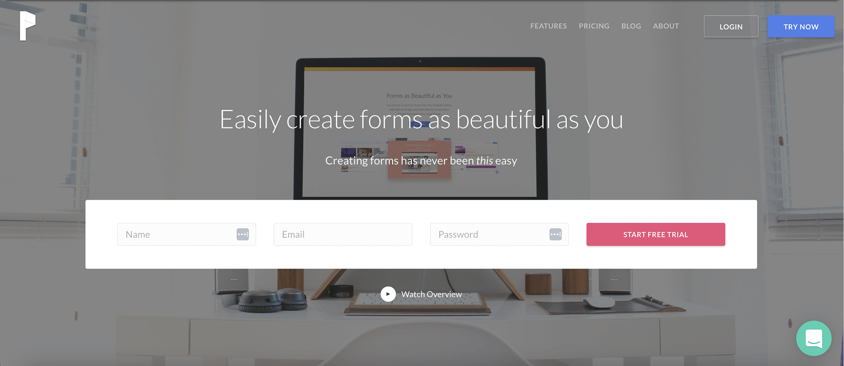 Website Before Paperform 1