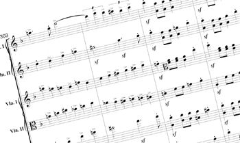 printed music on paper