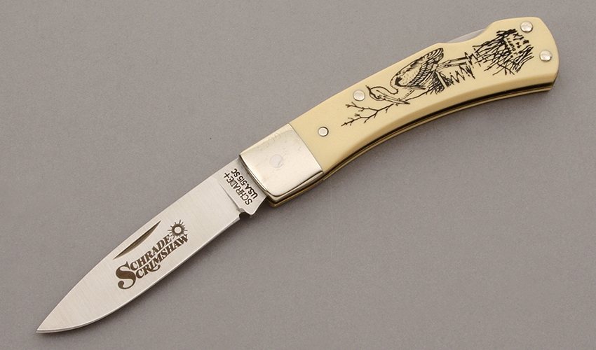 Schrade Cutlery 515SC Scrimshaw Lockback - KLC10163 - Secondary