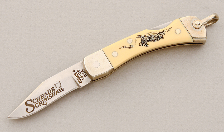 Schrade Cutlery LB-15C Scrimshaw - KLC14933 - Secondary Knife Market