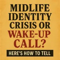 Middle-aged person standing at a crossroads symbolizing life direction and clarity