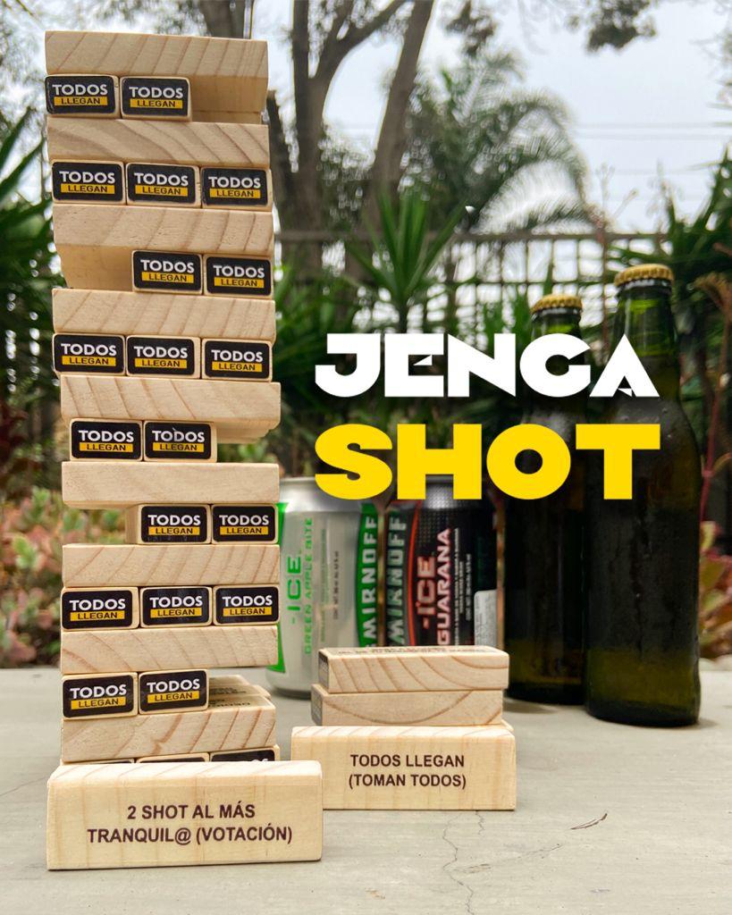 Juego jenga para tomar previa drunken tower shot tequila. Jenga Drink Cuy Games