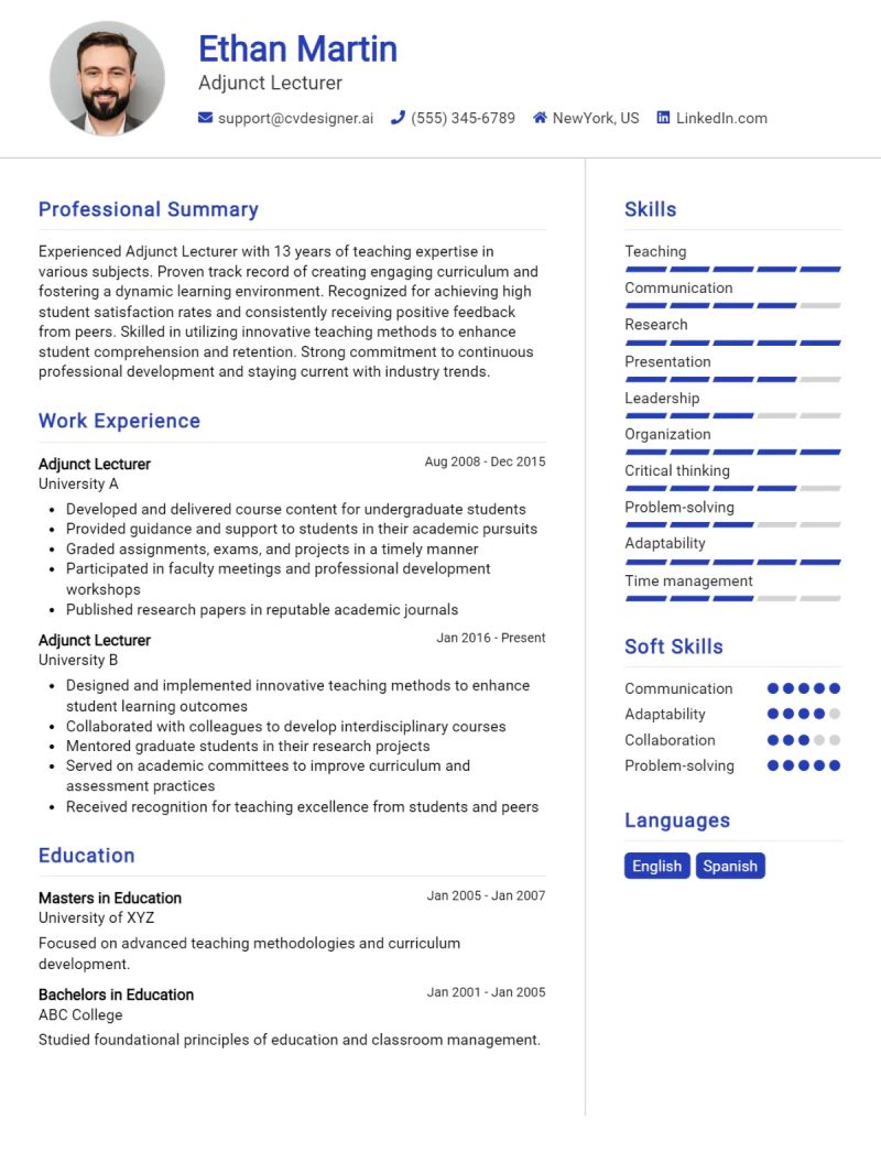 Lecturer Cv Examples Guide For 2026 - Gradient Picture Collection - High Resolution Quality