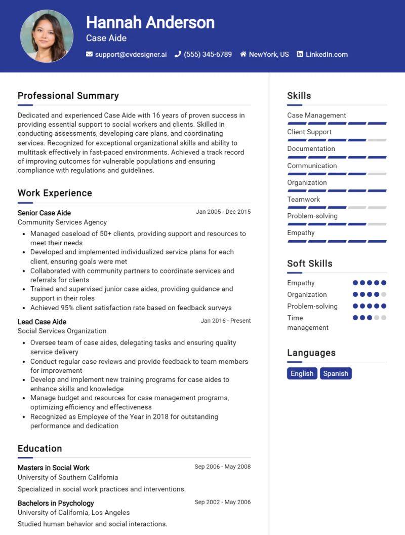 Case Aide Cv Example For 2024 - Best Minimal Arts in Full HD