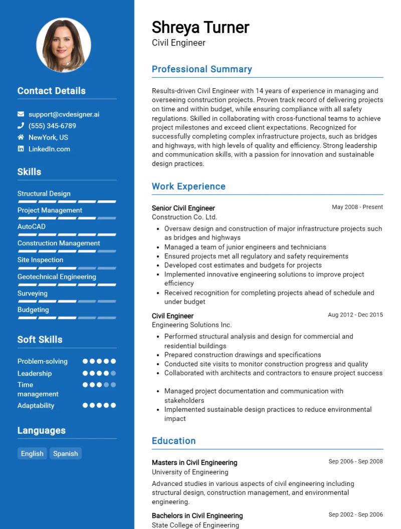 Civil Engineer Cv - Download Classic Dark Art | 8K