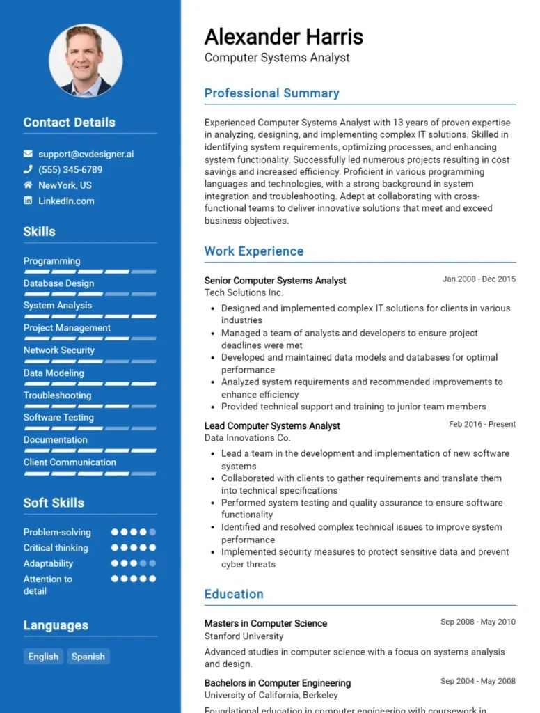 Test Analyst Cv Example Templates Tips Myperfectcv - Incredible Desktop Space Pictures | Free Download