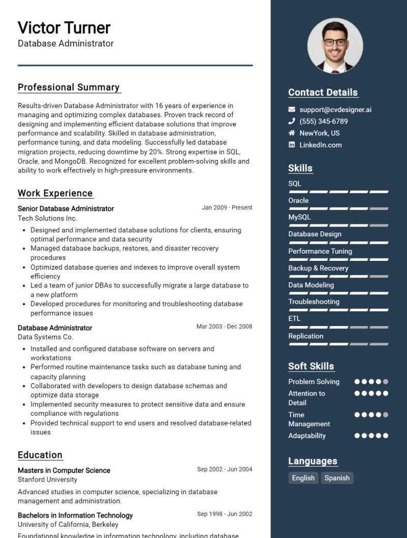 Cv Example 1 Pdf Databases Application Software - Creative City Background - 4K