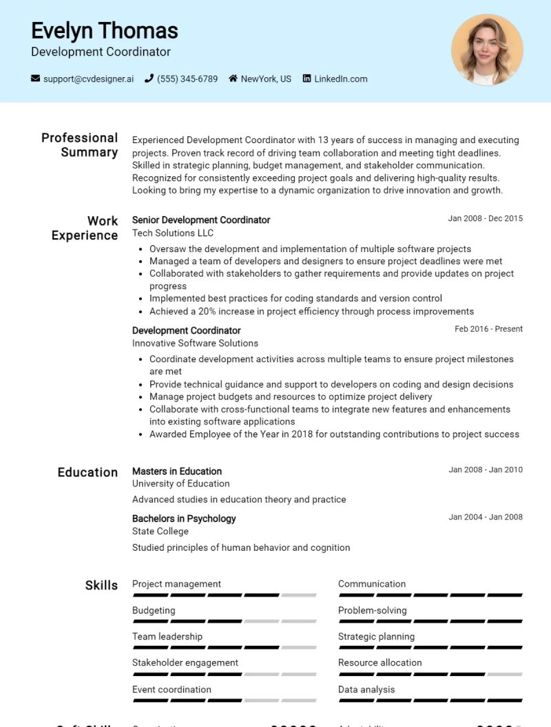 Project Coordinator Cv Examples Guide For 2024 - Best Space Photos in HD