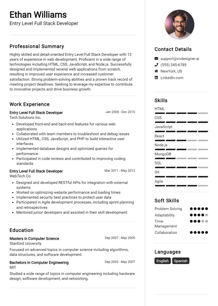 Angular Developer Cv Example For 2024 Top Tips Samples Cvdesigner Ai - Landscape Wallpapers - Amazing Full HD Collection