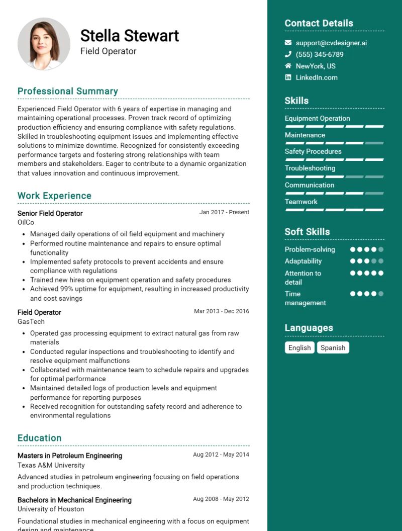 Operator Cv Sample Myperfectcv - Desktop Mountain Backgrounds for Desktop