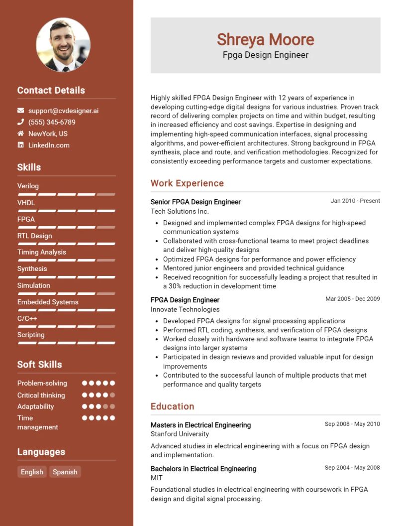 Design Engineer Cv Example For 2024 - Minimal Illustrations - Creative Desktop Collection