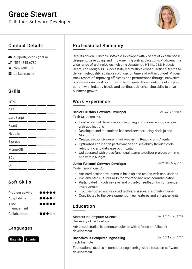 Good Full Stack Cv Pdf Web Software Computing - Premium Space Texture Gallery - High Resolution