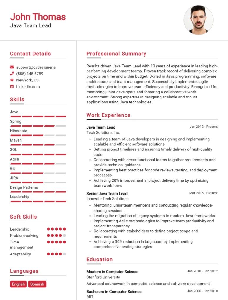 12 Java Programmer Cv Example Templates For 2025 Proven Tips - City Backgrounds - Classic Full HD Collection