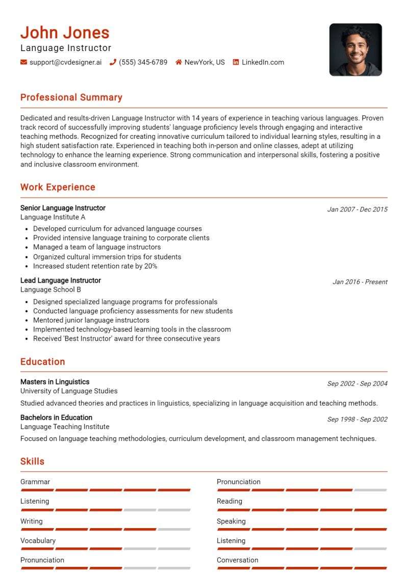 Top 18 Language Instructor Resume Objective Examples - High Quality High Resolution City Photos | Free Download