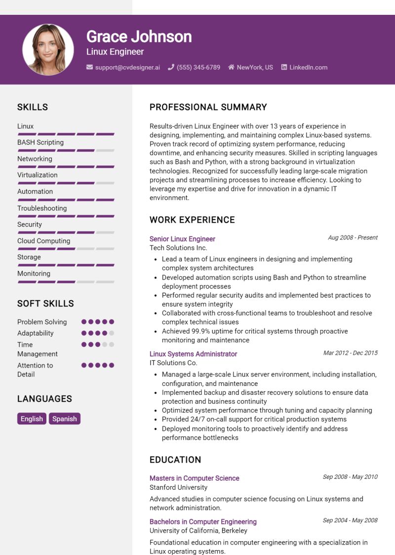 7 Best Linux System Engineer Resume Examples For 2025 - Beautiful Landscape Background - Ultra HD