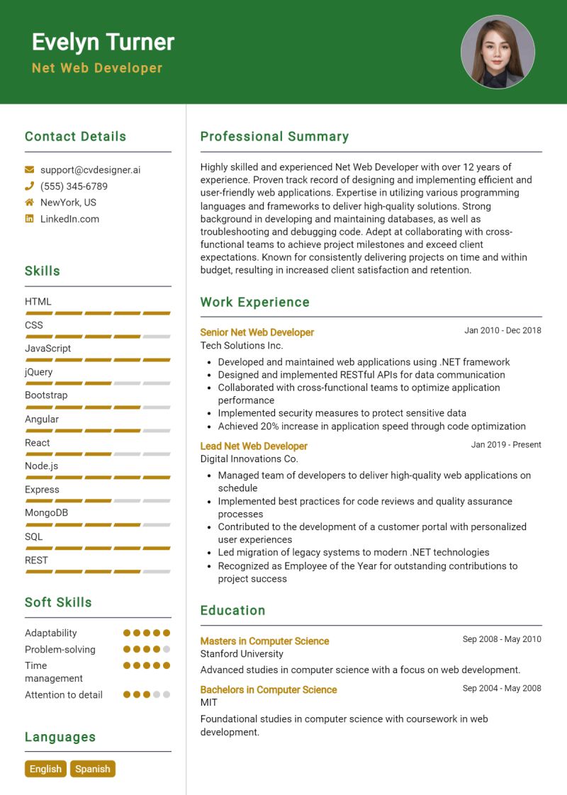 Resume Web Developer V2 Design Cuts - Colorful Wallpaper Collection - Desktop Quality