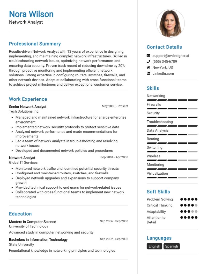 Network Security Analyst Cv Job Description Sample Guide - Premium Colorful Photo Gallery - High Resolution