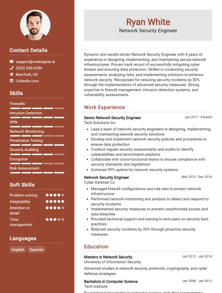 Network Engineer Cv Examples Guide For 2024 - Minimal Images - Stunning Mobile Collection