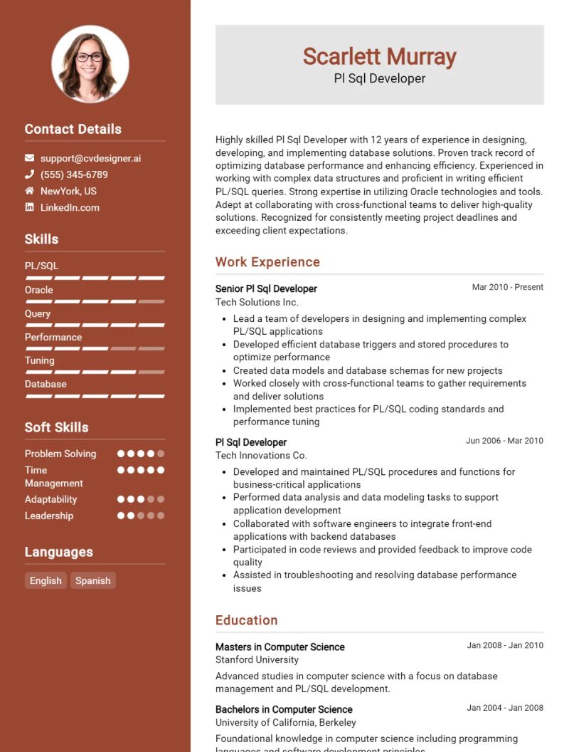 Pl Sql Developer Cv Examples Template 20 Tips - Premium Mountain Image Gallery - Ultra HD
