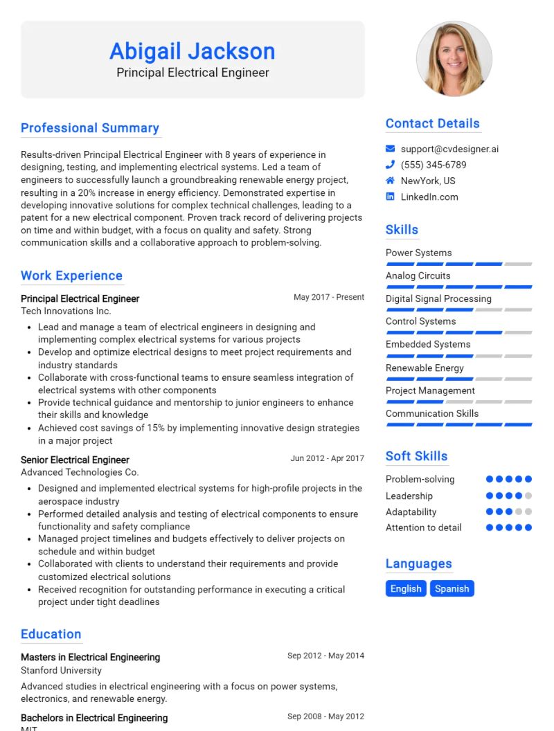 Principal Electrical Engineer Cv Examples Template 20 Tips - Landscape Art Collection - 8K Quality