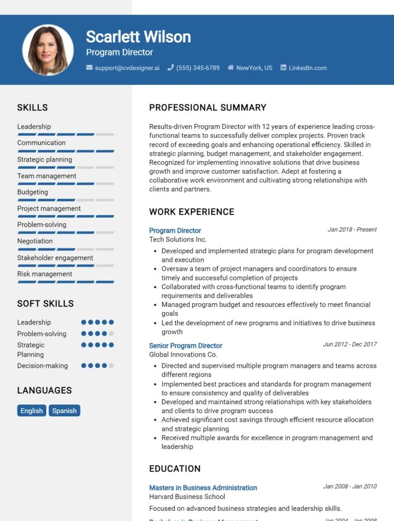 Director Cv Examples Guide For 2026 - Full HD City Images for Desktop