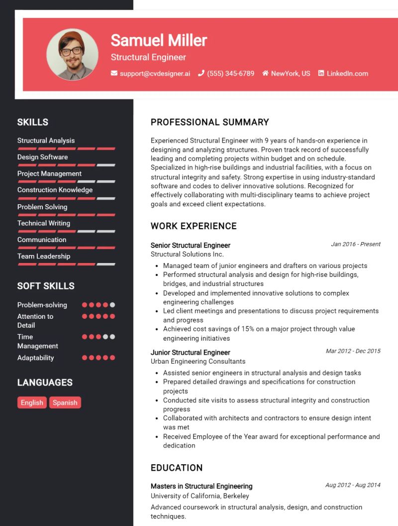 Senior Structural Engineer Cv Examples Template 20 Tips - Premium Gradient Illustration Gallery - Ultra HD