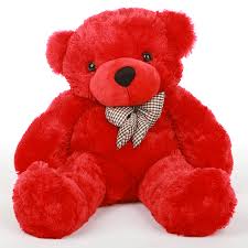 red toy teddy bear