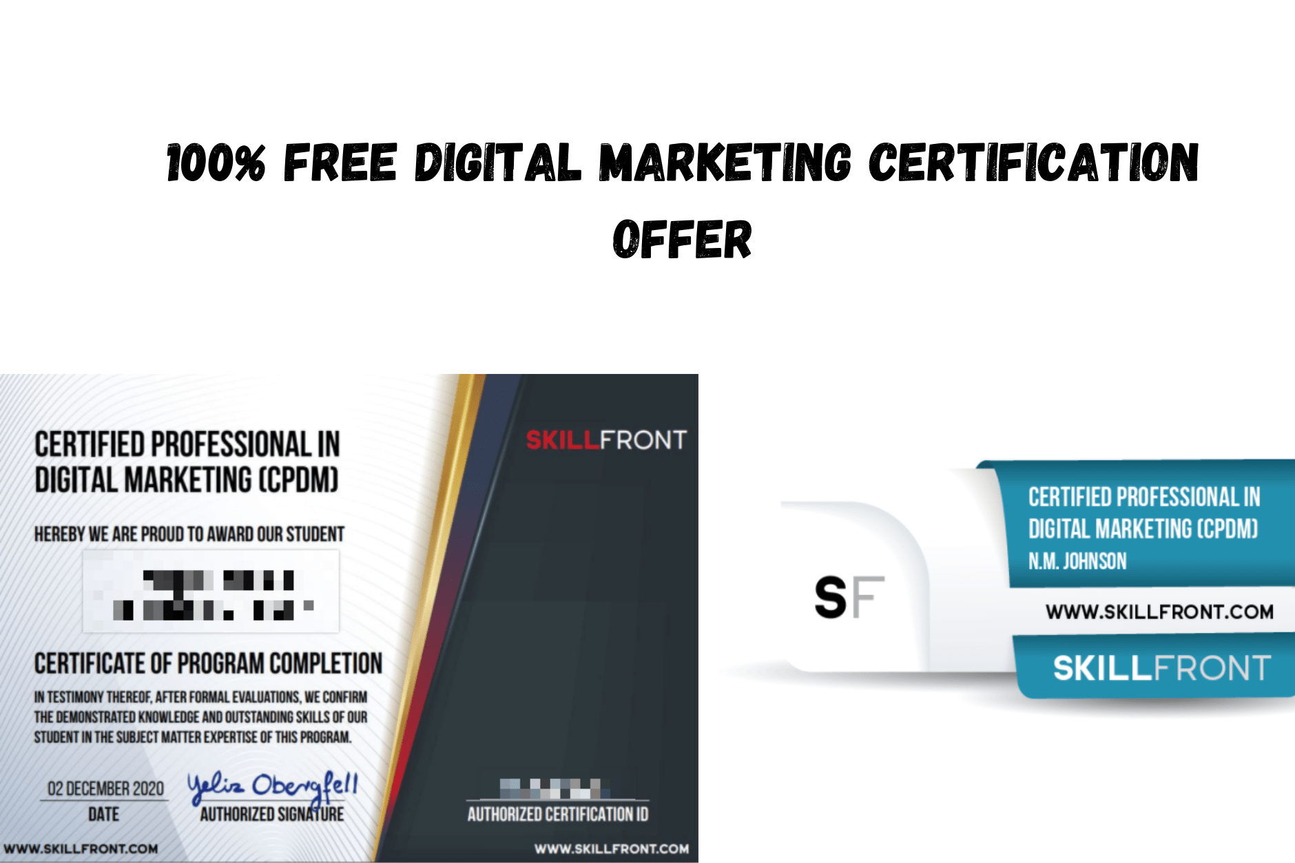 Fundamentals of digital marketing · 2. Free Digital Marketing Professional Certification Offer