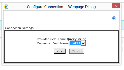 Web Part Connection Dialog