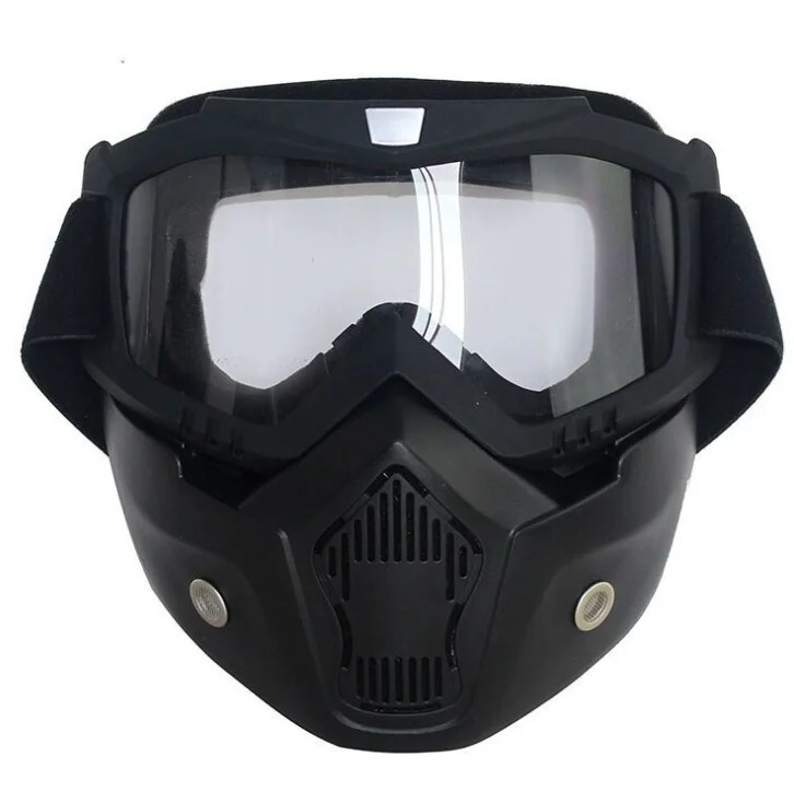 Factory Direct Tactical Goggles Riding Bike Cover – ANSI Z87.1 Impact Resistant Helmet Goggles with One-Way Reflective Lens & Windproof Ventilation