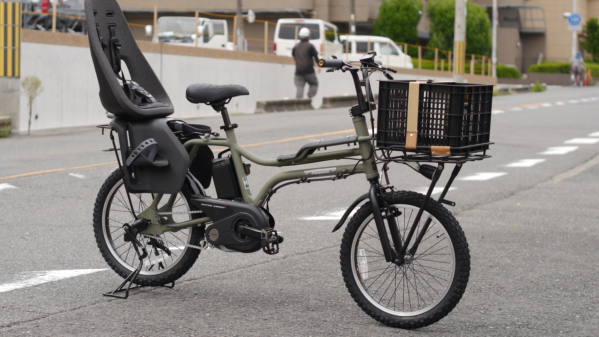 Panasonic「ギュット」に「ニコちゃん」リアバスケット取付 – ブログ