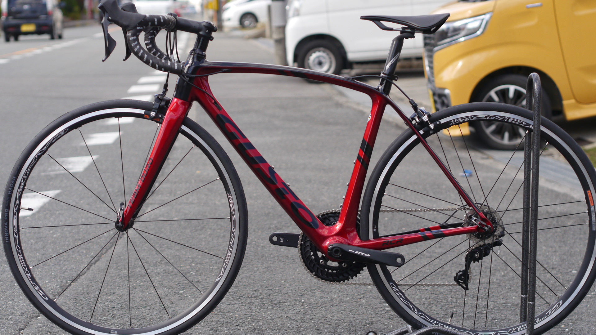 カーボンロードバイク「GUSTO」グスト RCR Team DURO Evo レッド